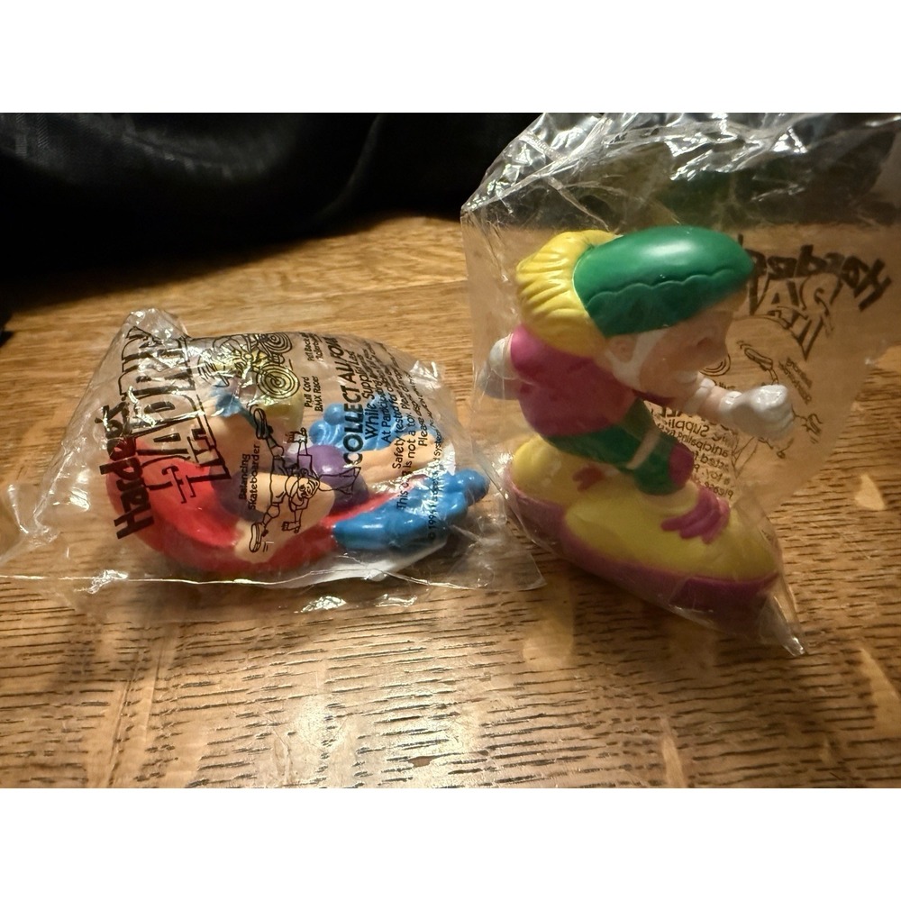 Hardees 1996 Rad Riders Squirter Surfer Water Rollerblader Dudes Toy Lot Of 2